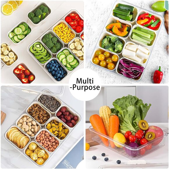 Snack Box Container with Lid & Handle - Picture 5 of 8